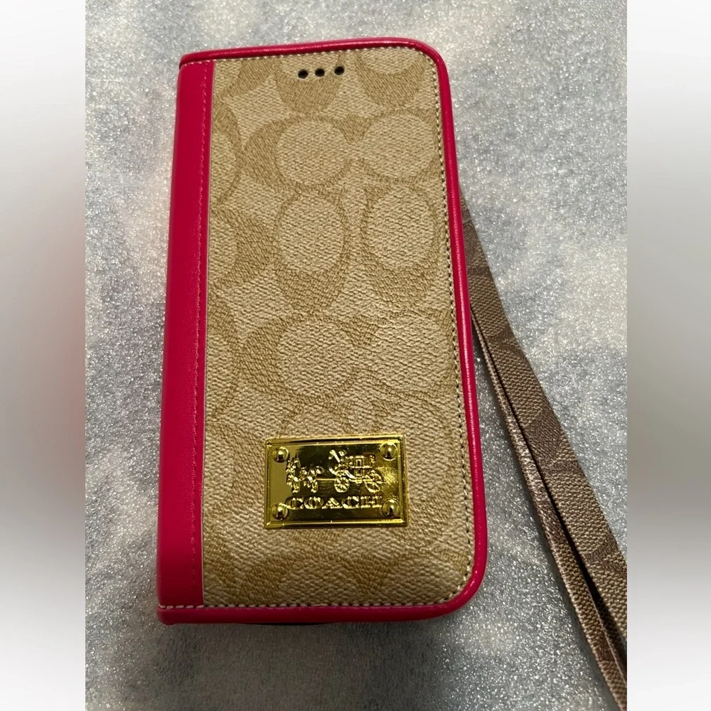 COACH iPhone 16 Pro Max Wallet Flip Phone case - Picture 7 of 15